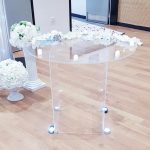 Round Acrylic Cake Table